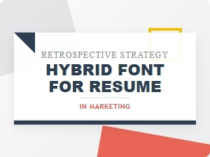 The Retro-Modern Resume Font for Marketing Professionals